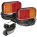 Narva Model 41 LED Rear Direction Single Lamps with Black Base & 0.5m Cable